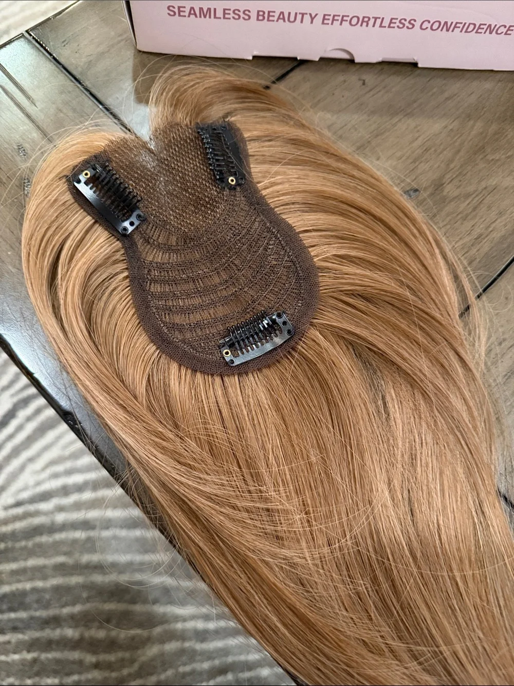 14” Light Brown #06 Human Hair Topper #027